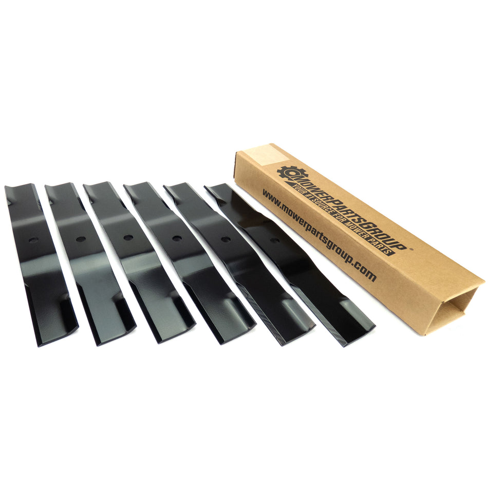 (6) Low Lift Blades for Bobcat, Ariens, Bad Boy, Exmark, Hustler 54" 112243-02