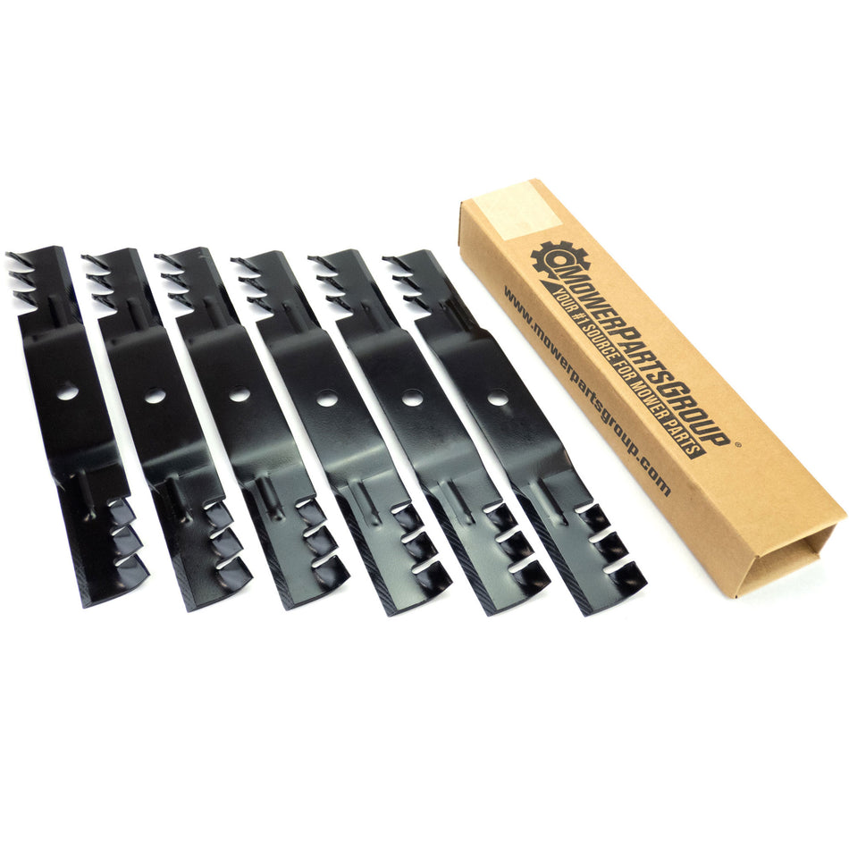 (6) Mulching Blades for John Deere 54" Z-Trak M115496, 51-2440