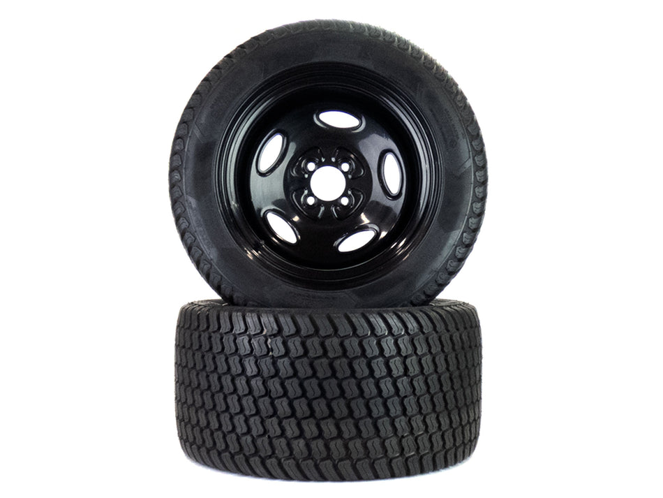 (2) Flat Free Turf Tire Assemblies 26x12.00-12 Compatible With John Deere ZTrak 54" 60" TCA20130 - TCU28475