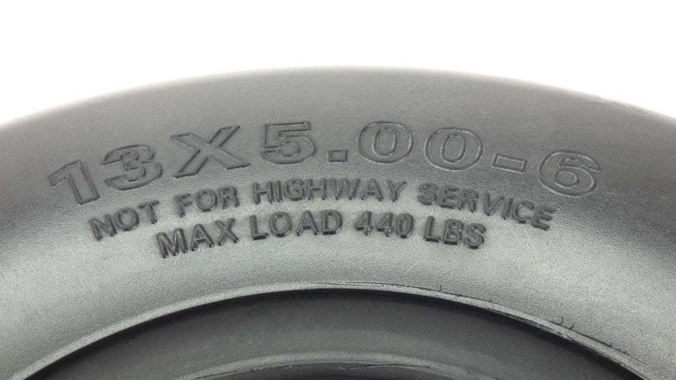 (2) Flat Free Tire Assemblies 13x5.00-6 Fits Bush Hog TD-1700, TD-1500, ATH900