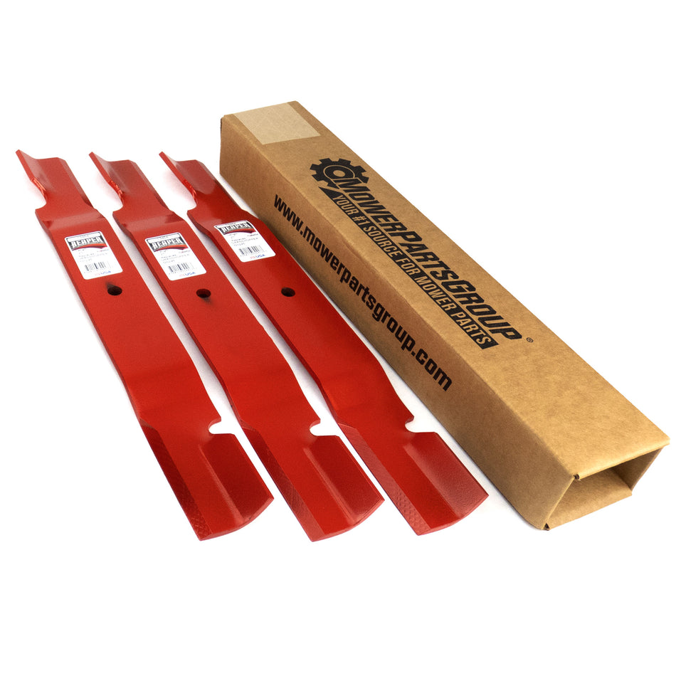 Set Of 3 61" Deck HD Mower Blades Compatible With Grasshopper 320245