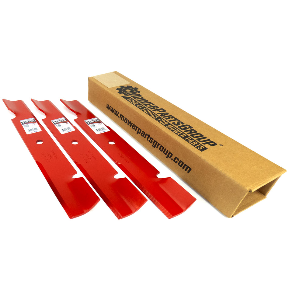 (3) Reaper Blades Fits Exmark Ferris Ariens Gravely Husqvarna John Deere Scag Toro 52" 103-6580-S 5021227S 03253800 539100341 AM104490 481707 105-7779-03