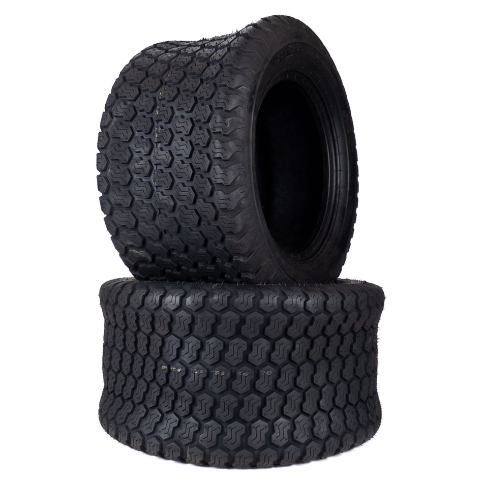 (2) Super Turf Tires K500 4 Ply 22x12.00-12 Zero Turn Mowers 07101227