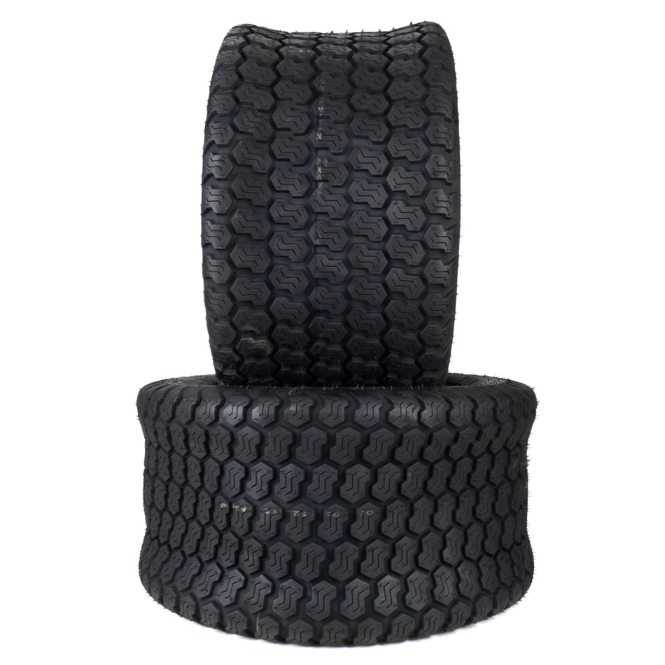 (2) Super Turf Tires K500 4 Ply 22x12.00-12 Zero Turn Mowers 07101227