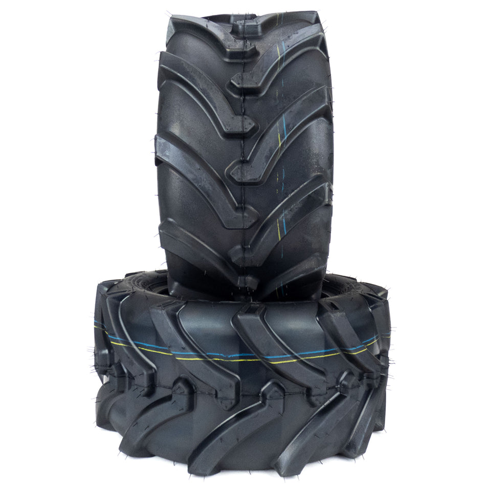 (2) OTR Lawn Trac 18x8.50-10 Bar Lug Tires 4 Ply Rating Heavy Duty