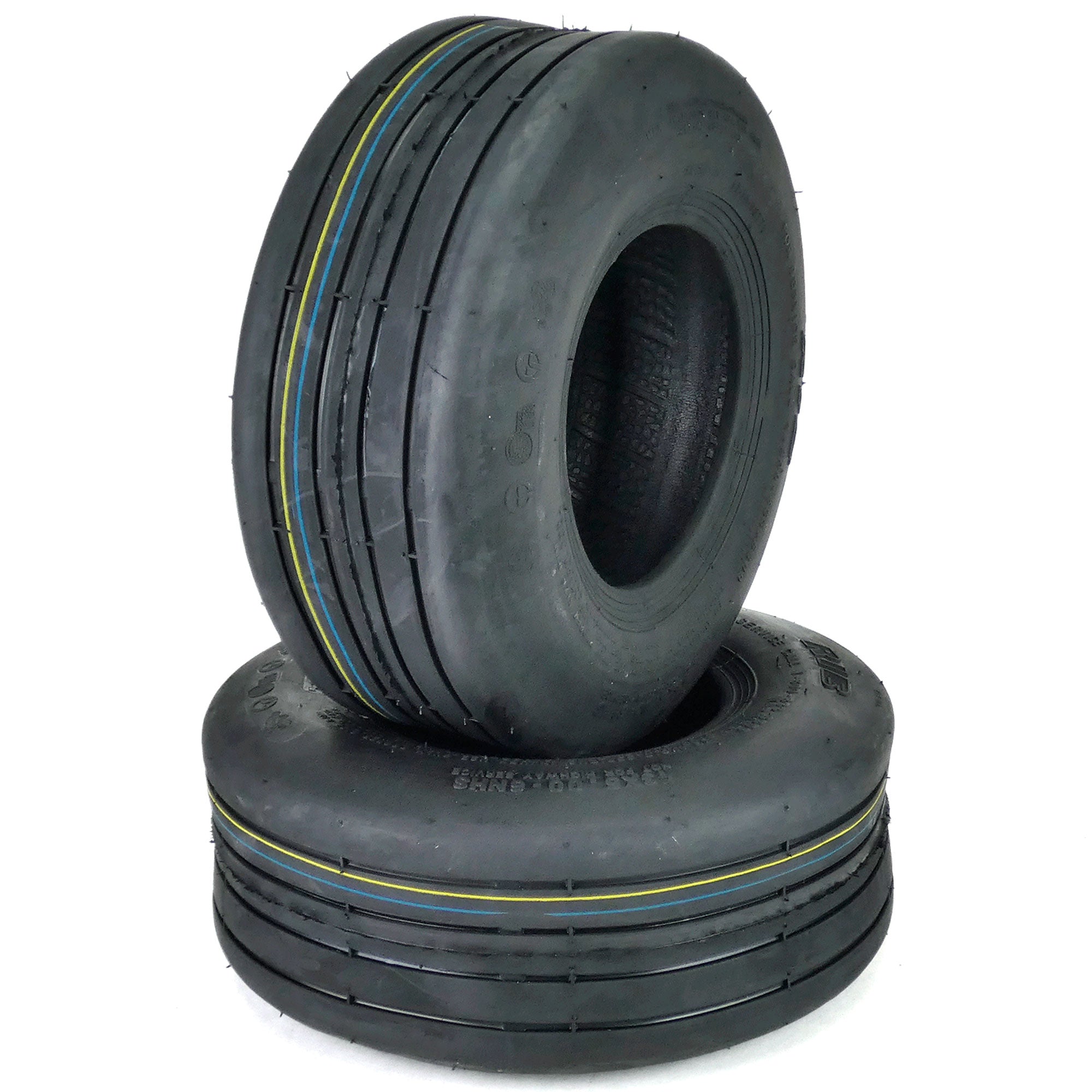 (2) OTR 13x5.00-6 Rib Tires 4 Ply Lawn Mower Garden Tractor 13x5x6 ...