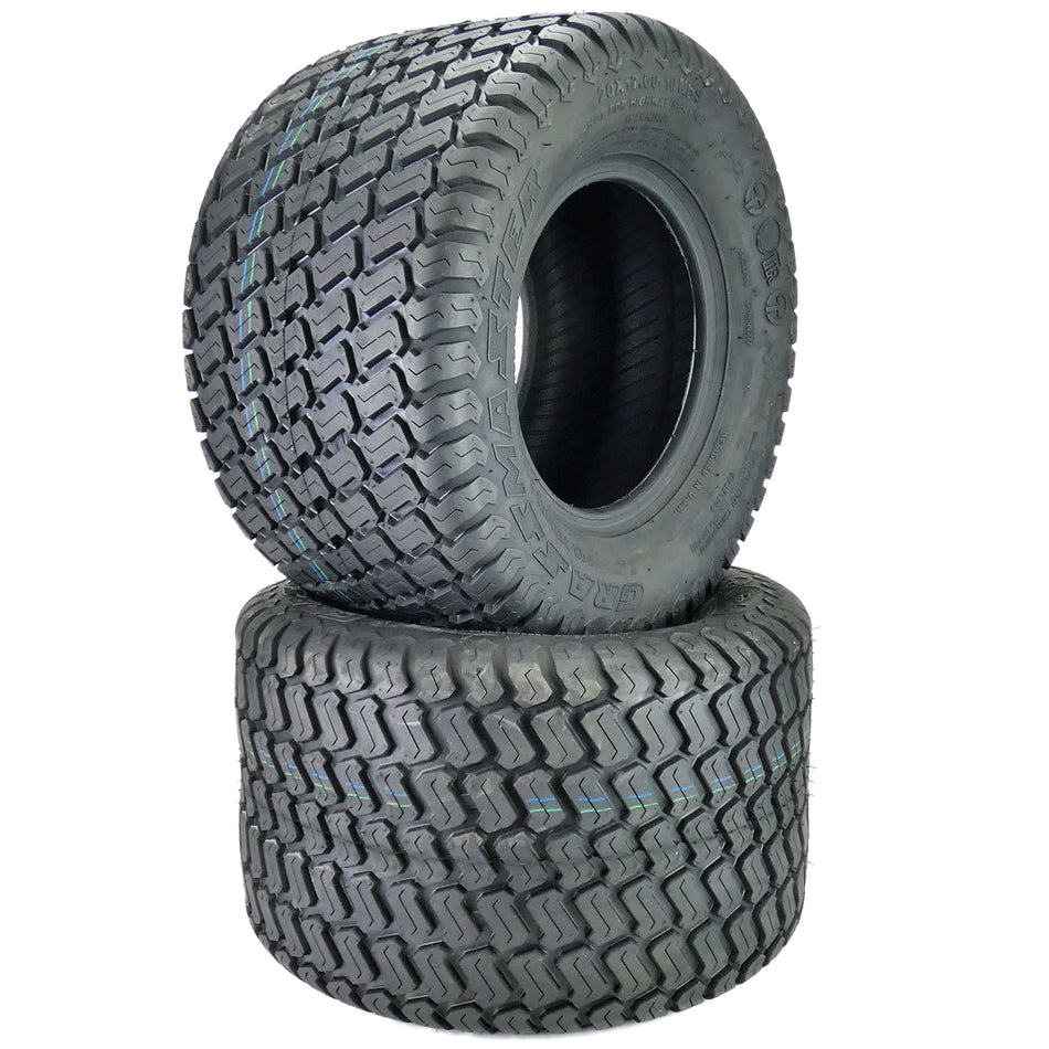 (2) OTR 20x12.00-10 Grassmaster 4 Ply Tires Replaces Hustler 601348 734-05353