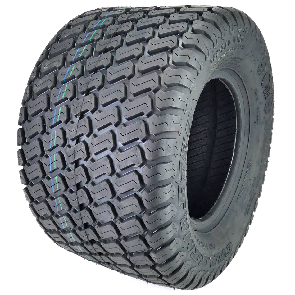 (1) OTR 20x12.00-10 Grassmaster 4 Ply Tire Replaces Hustler 601348