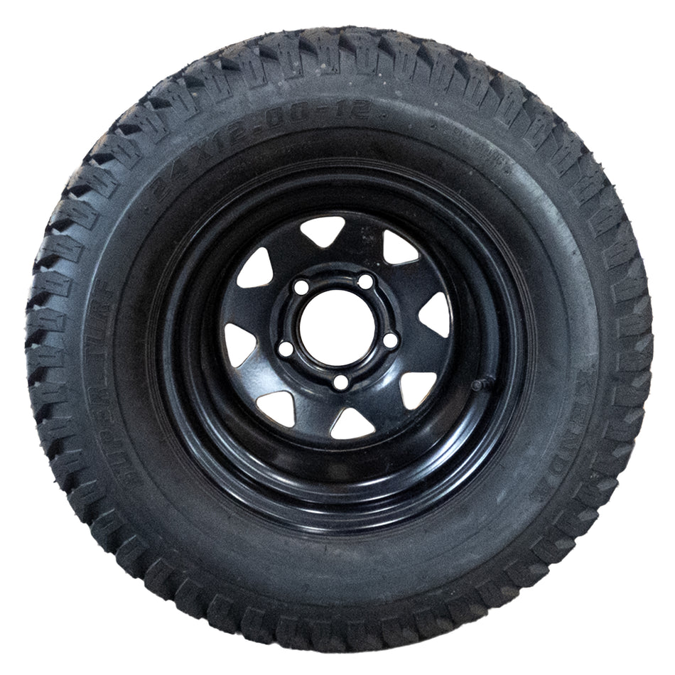 (1) OEM Takeoff Tire Assembly 24x12.00-12 fits Gravely Pro-Turn 352 360 372 07101511