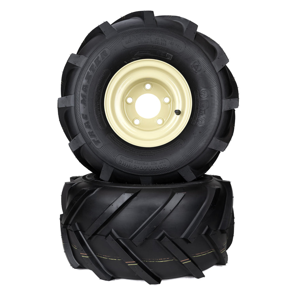 (2) Aggressive Tire Assemblies 20x10.00-8 Fits Grasshopper 618 Series 483921