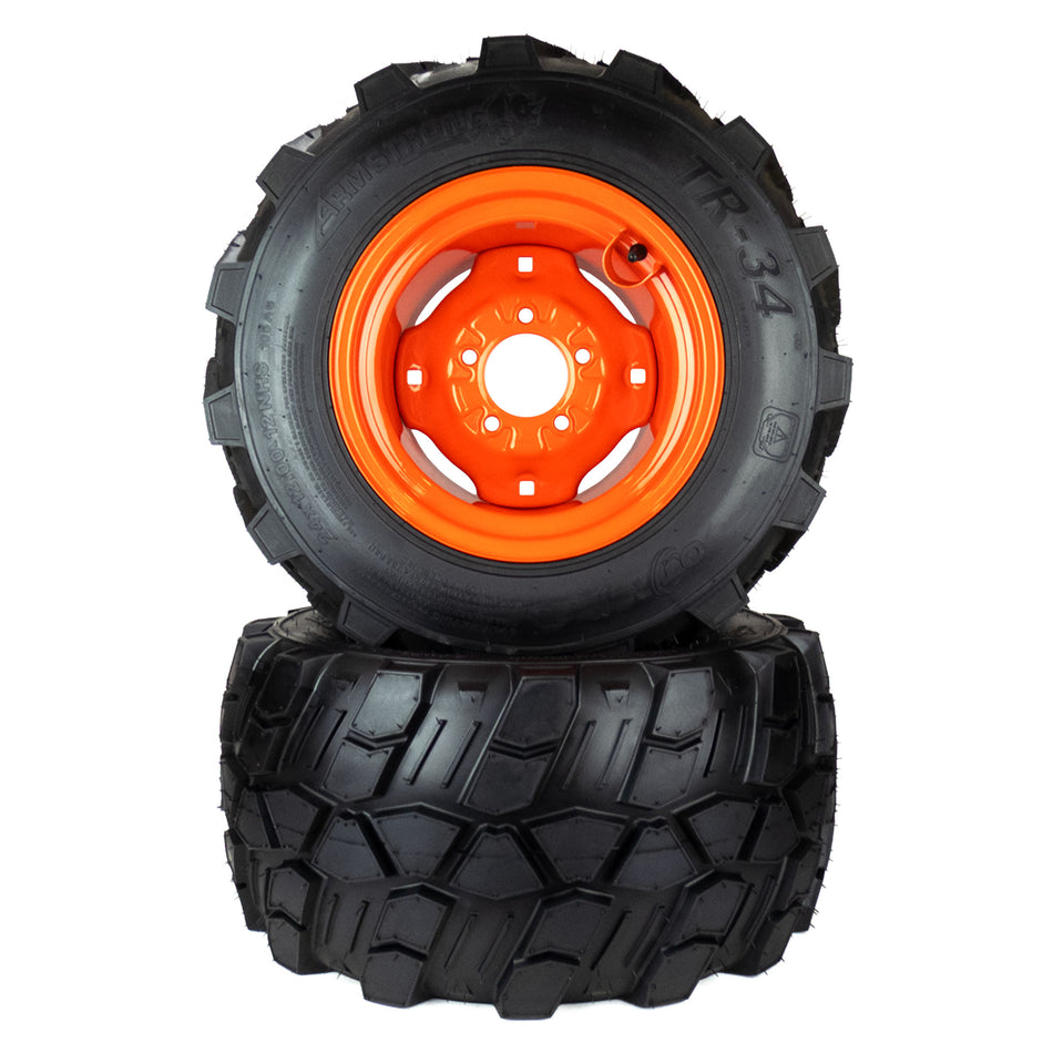 (2) Aggressive Tire Assemblies 24x12.00-12 Fits Kubota BX Series K2511-17100