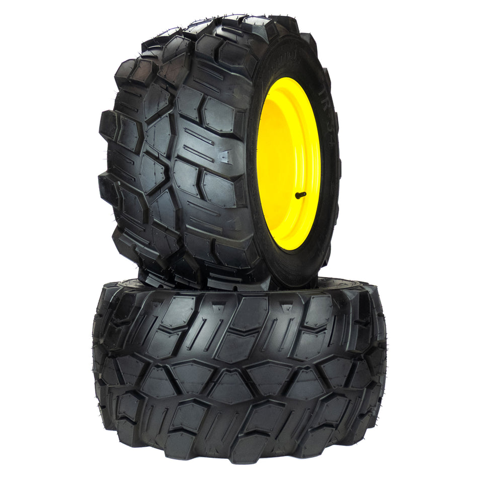 (2) Aggressive Tire Assemblies 24x12.00-12 Fits John Deere ZTrak Pro TCA17309