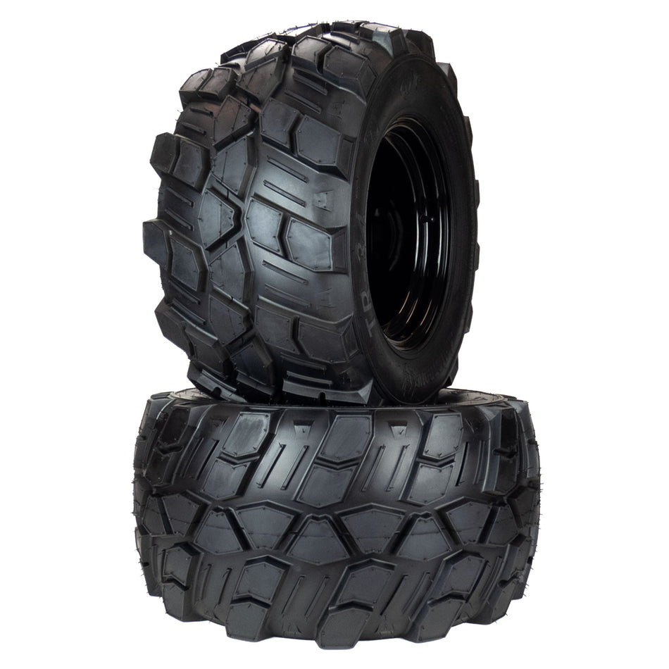 (2) Aggressive Tire Assemblies 24x12.00-12 Fits Bad Boy Outlaw 54" 022-4050-00