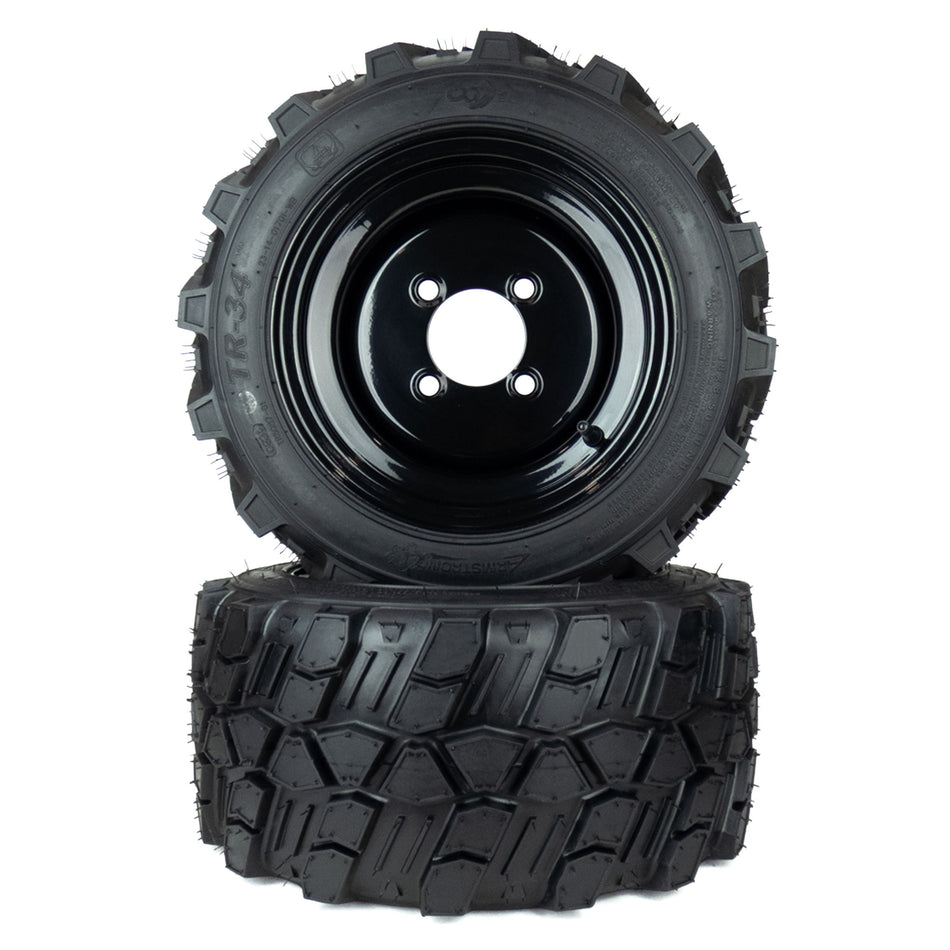 (2) Aggressive Tire Assemblies 18x8.50-10 Fits Wright Stander Intensity 36" 42" 72410068