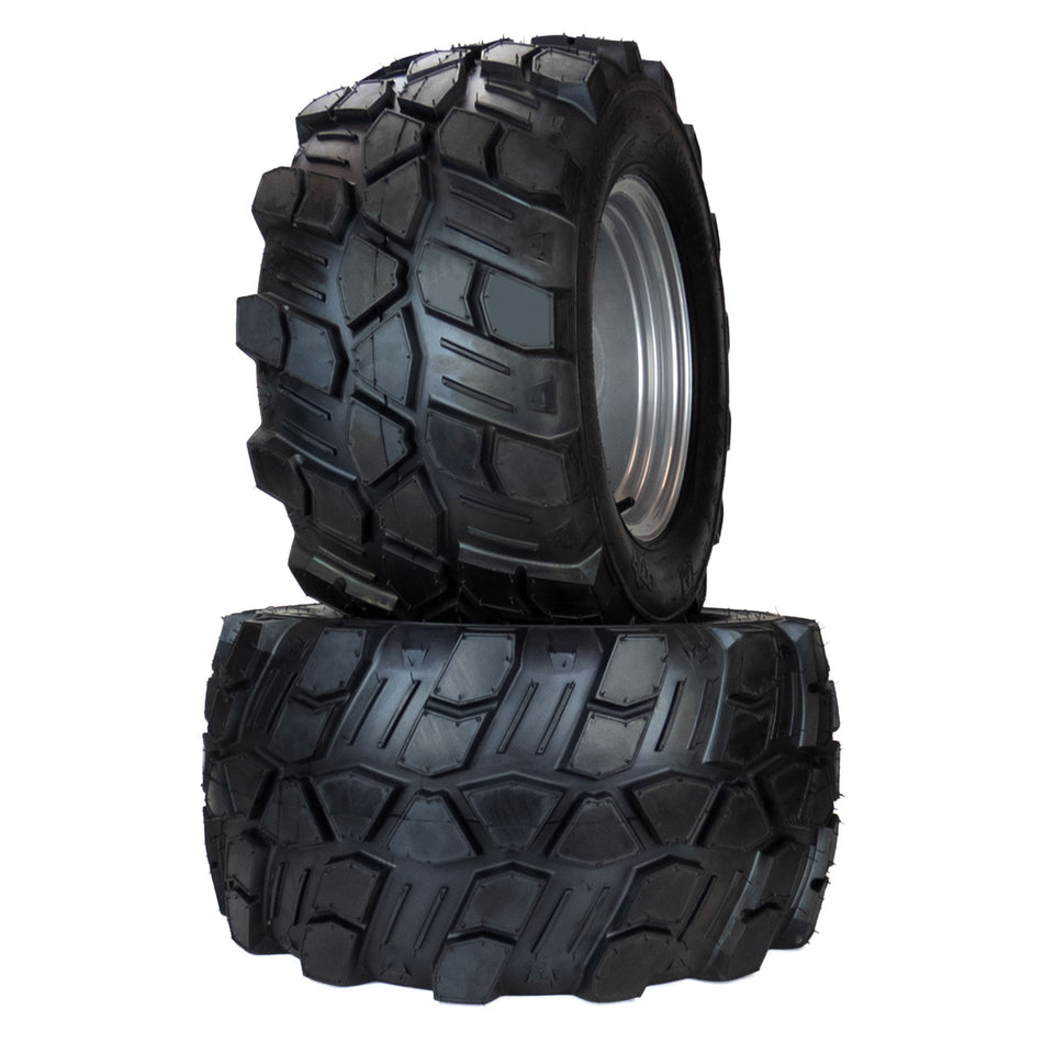 (2) Aggressive Tire Assemblies 24x12.00-12 Fits Hustler X-ONE 60" 72" 607103