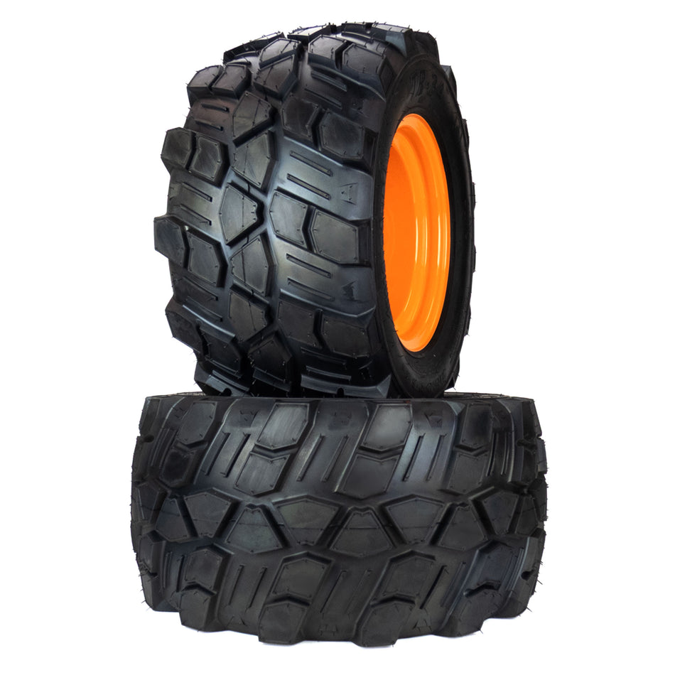 (2) Aggressive Tire Assemblies 24x12.00-12 Fits Scag Patriot Tiger Cat II 61" 481850