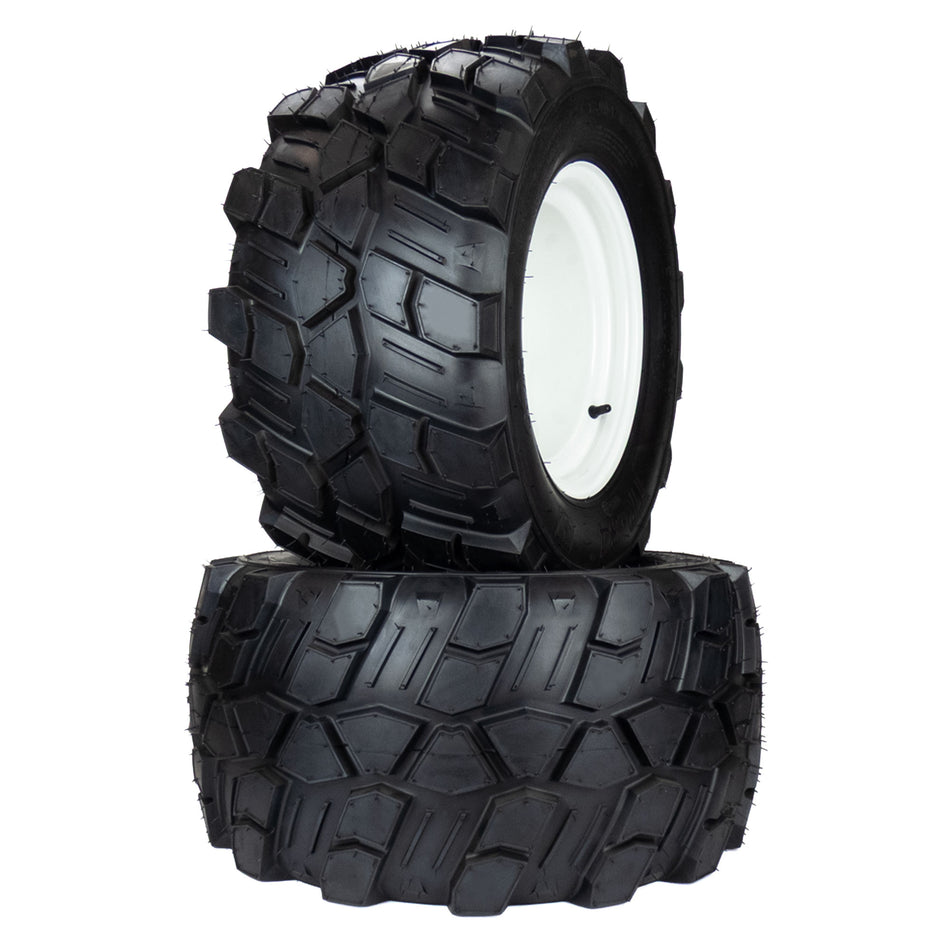 (2) Aggressive Tire Assemblies 24x12.00-12 Fits Exmark Lazer Z Fits Toro Z Master 109-8972