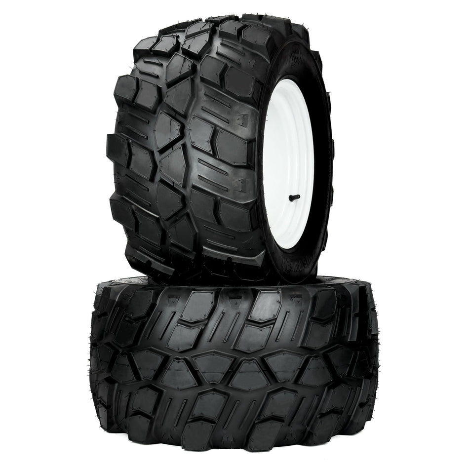 (2) Aggressive Tire Assemblies 24x12.00-12 Fits Exmark Lazer Z Fits Toro Z Master 109-8972