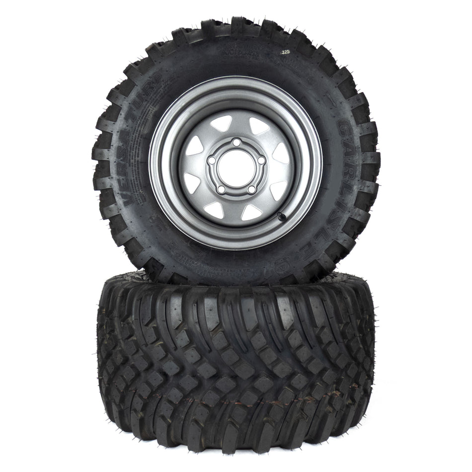 (2) Versa Turf Tire Assemblies 24x12.00-12 Fits Gravely PT 200 400 60" 72" 07101119