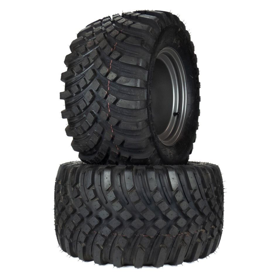 (2) Versa Turf Tire Assemblies 24x12.00-12 Fits Gravely PT 200 400 60" 72" 07101119