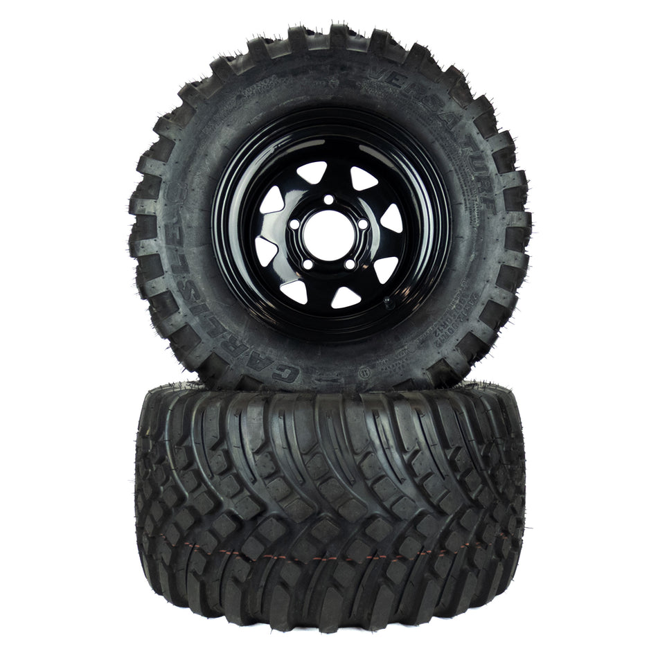 (2) Versa Turf Tire Assemblies 24x12.00-12 Fits Gravely Pro-Turn 300 07101511