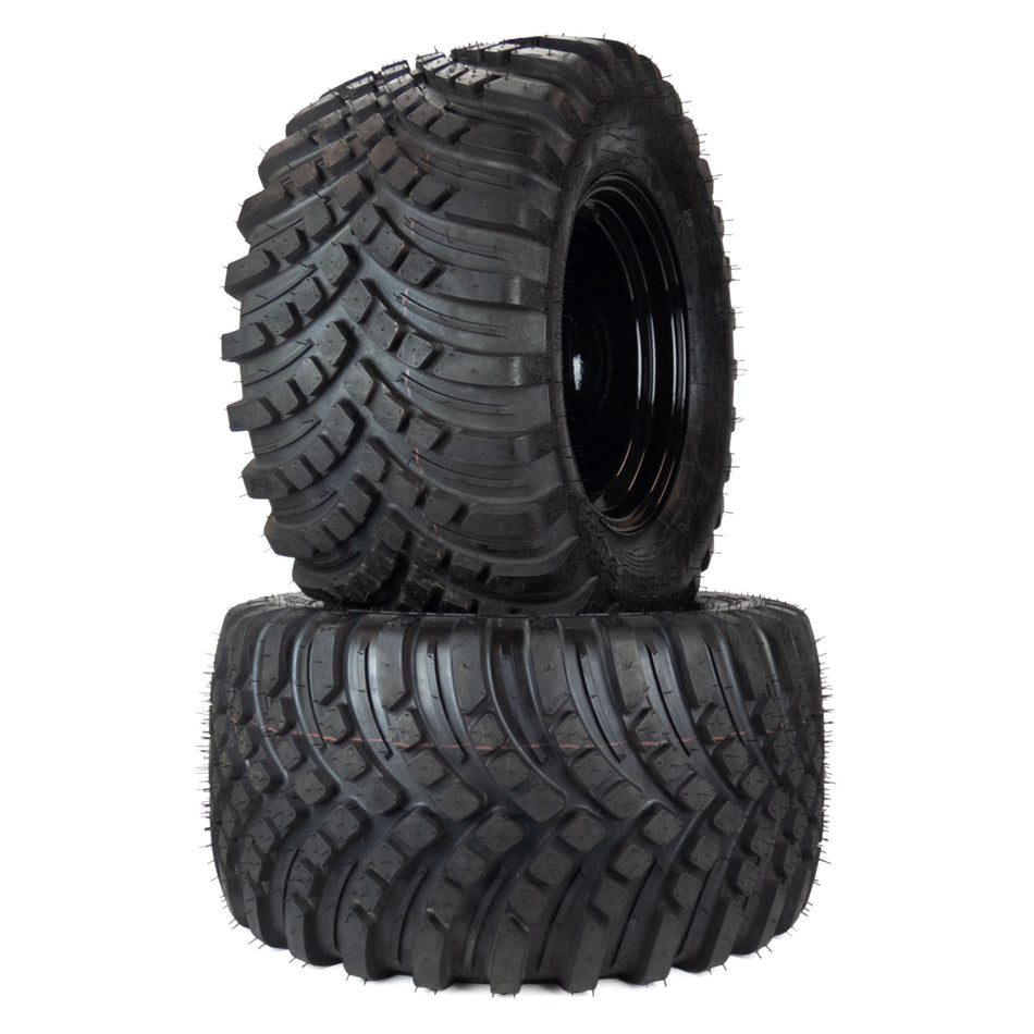 (2) Versa Turf Tire Assemblies 24x12.00-12 Fits Scag Patriot Tiger Cat II 61" 486291