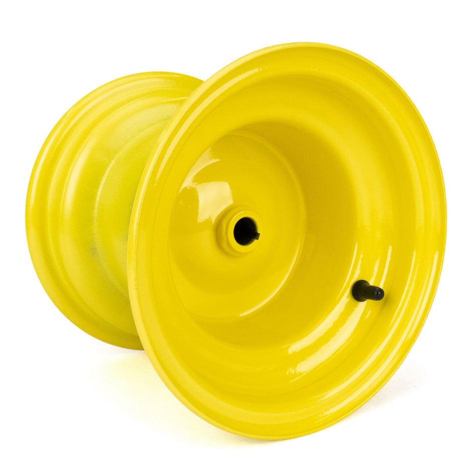 (1) Yellow Keyed Wheel for John Deere 100 series w/ 42" & 48" Deck GY20637