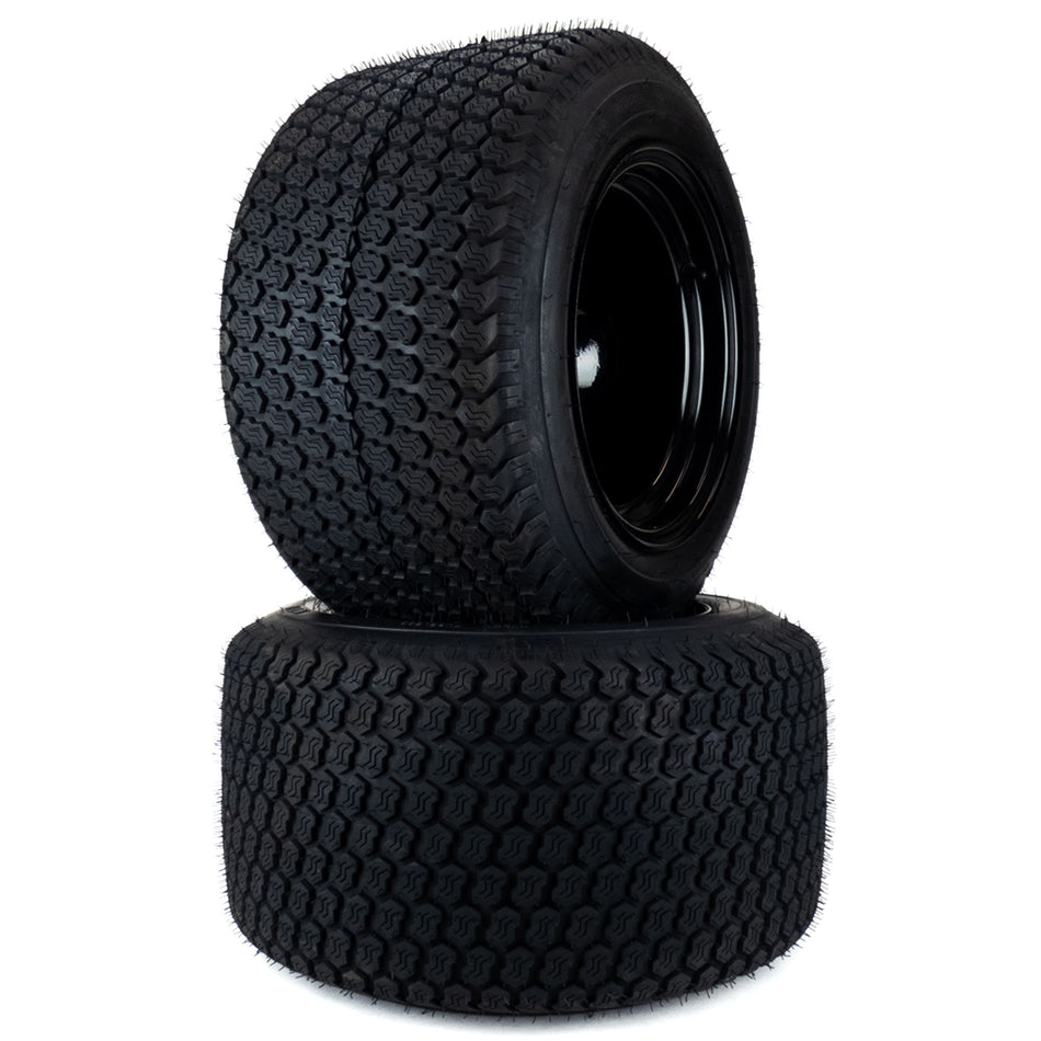 (2) Wide Stance Super Turf Tire Assemblies 22x12.00-12 Fits Hustler Raptor XDX 54" 60" 609118