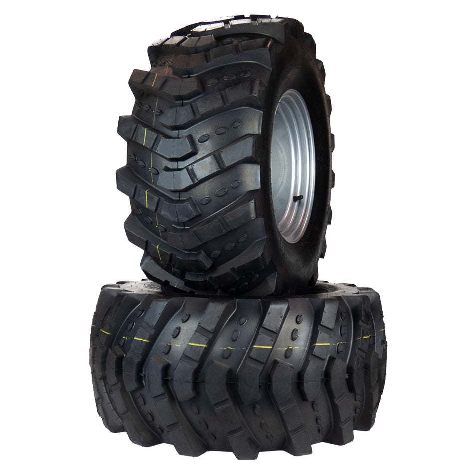 (2) Aggressive Tire Assemblies 26x12.00-12 Fits Hustler Super Z 66" 72" 604455