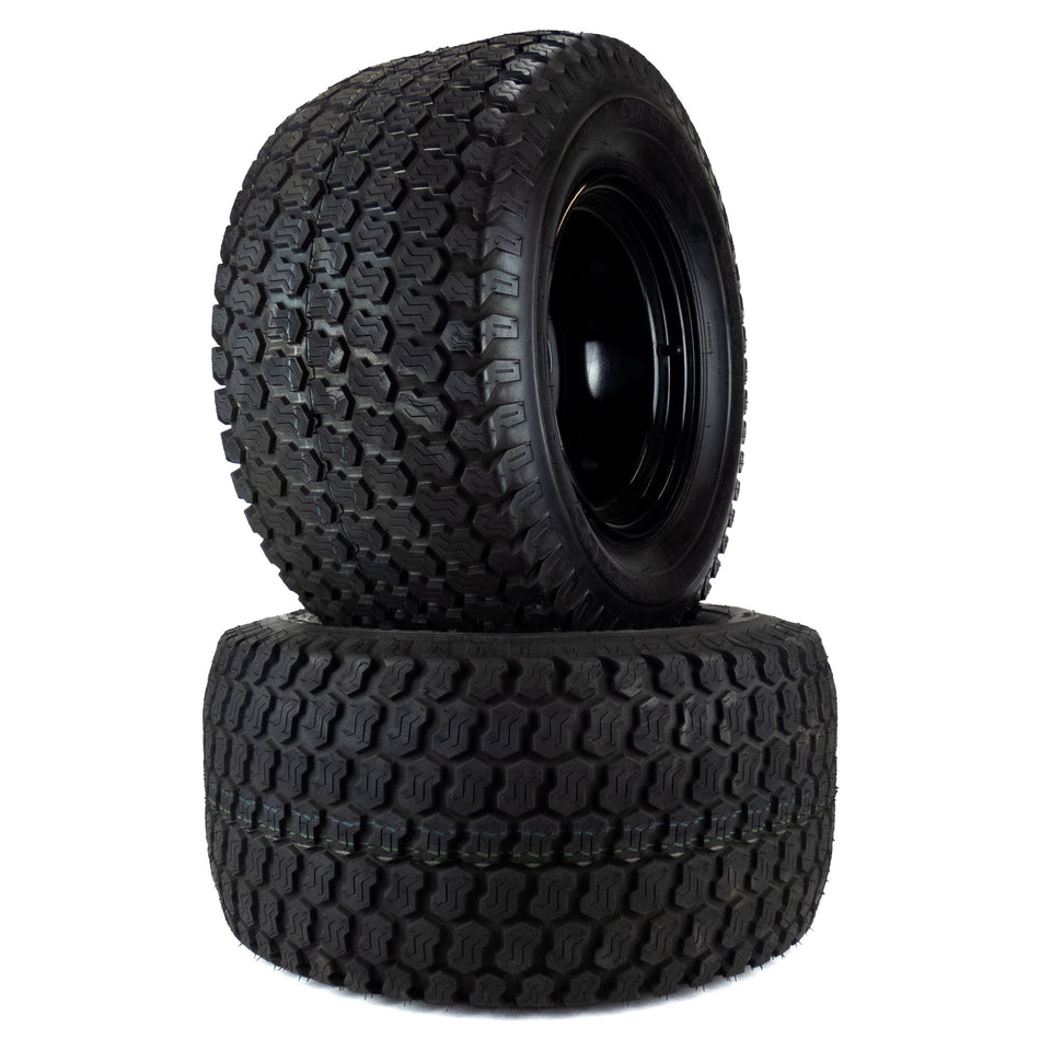 (2) Super Turf Tire Assemblies 24x12.00-12 Fits Scag Patriot Tiger Cat II 61" 486291