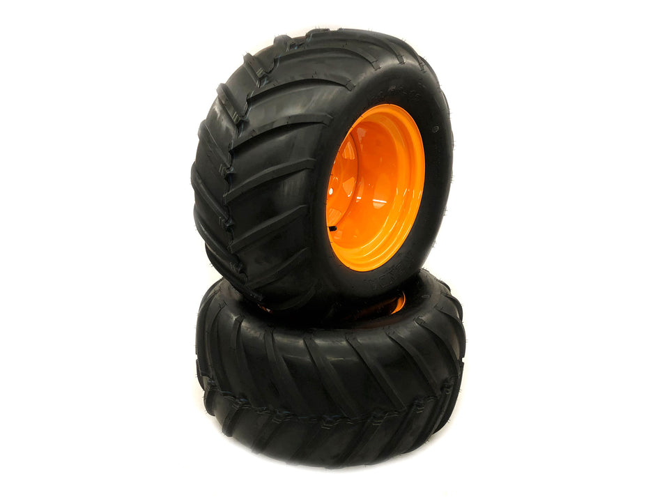 (2) Aggressive Tire Assemblies 24x12.00-12 Fits Scag Cheetah 61" 72" 484024