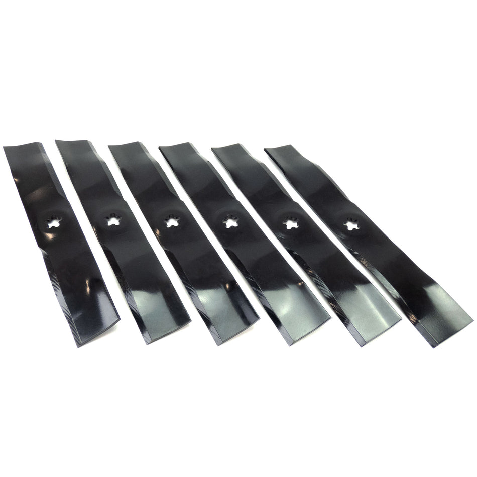 (6) Mulching Blades Compatible With Husqvarna 48" 2748GLS YTH2148 532173921