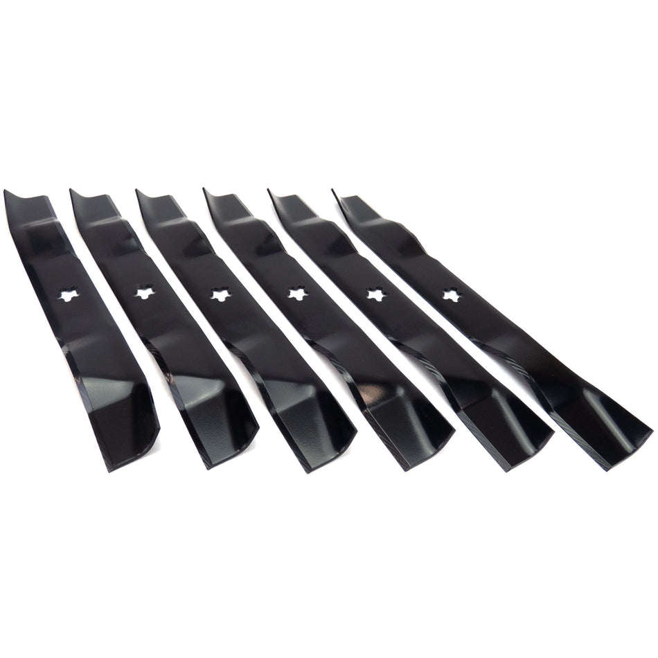 (6) Mulching Blades Compatible With Husqvarna and Poulan 36" LT125 LR120 LT120 LR110 PP11536K 532140101
