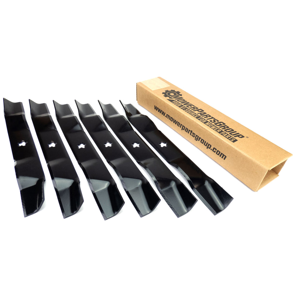 (6) Blades for AYP & Husqvarna 38" LT2113, LT2114 193957, 532193957, 581116302