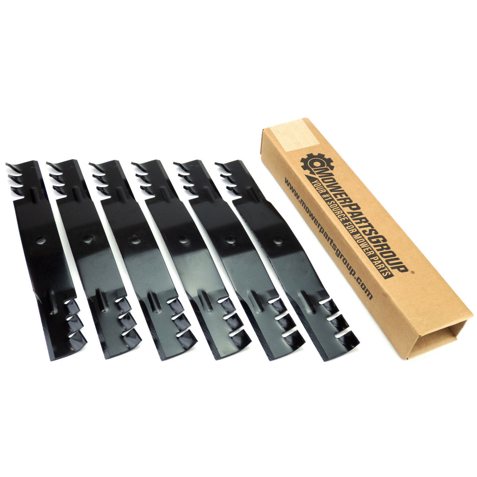 (6) Mulching Blades for Bobcat, Hustler Z Series and Scag 54" 112111-02
