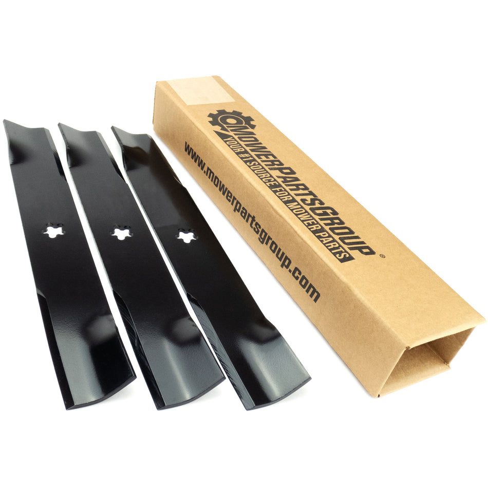 (3) Lawn Mower Blades Compatible With Husqvarna 52" 574870801 575240701