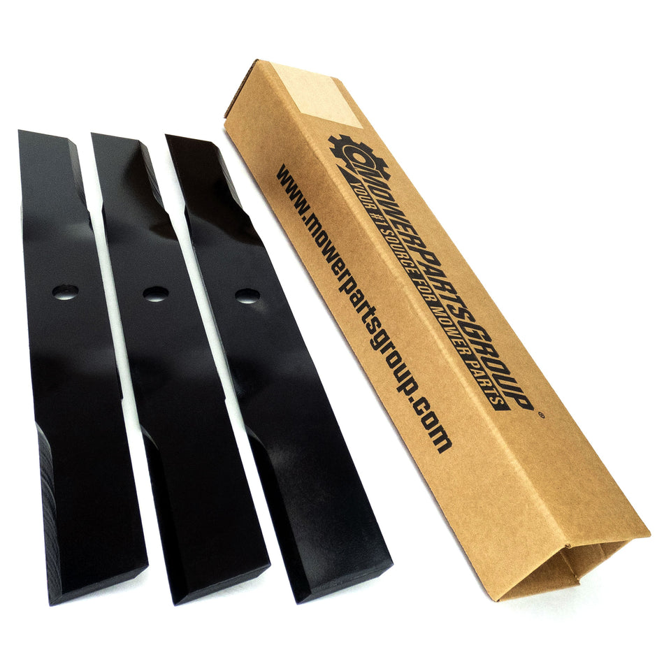 (3) Blades Fit Exmark, Ferris, Scag & Toro 52" and 54" 1521227, 5021227, D18037