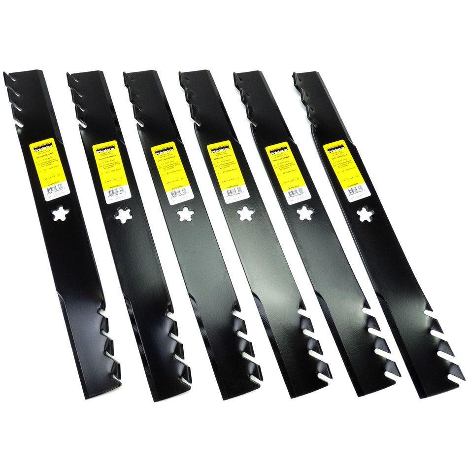 (6) Toothed Blades for Husqvarna 61" EZ 5224, 6124, MZ 6125, 6128 539113312