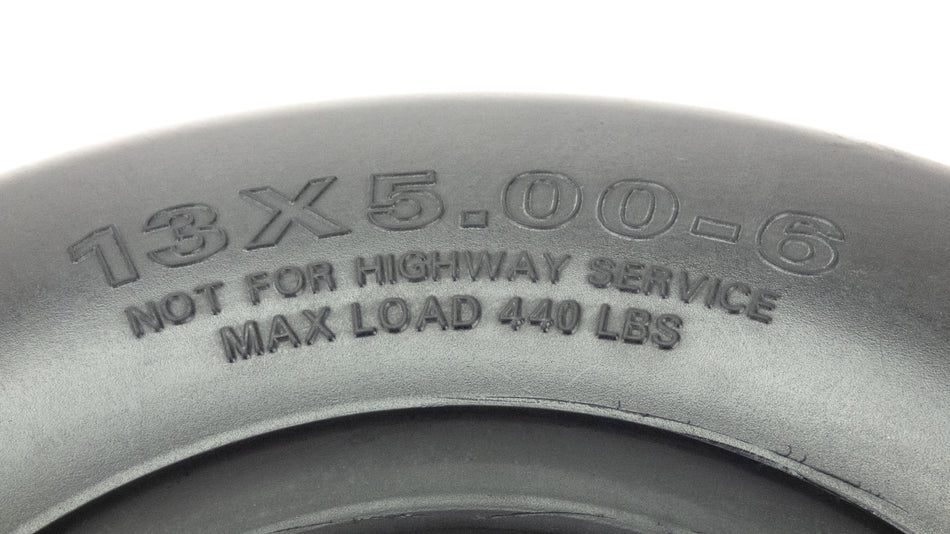 NoAir® (2) Flat Free Tire Assemblies 13x5.00-6 Fits BigDog Alpha MP Stout MP 48" 605049