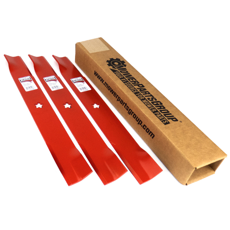 (3) Mulching Blades Fits Husqvarna with 61" deck 539113312