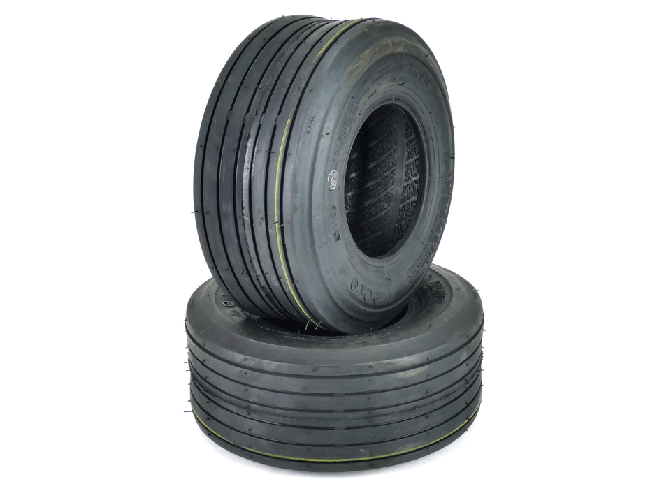 (2) OTR Ribbed 11x4.00-5 Tires 4 Ply Lawn Mower Garden Tractor 11x4x5
