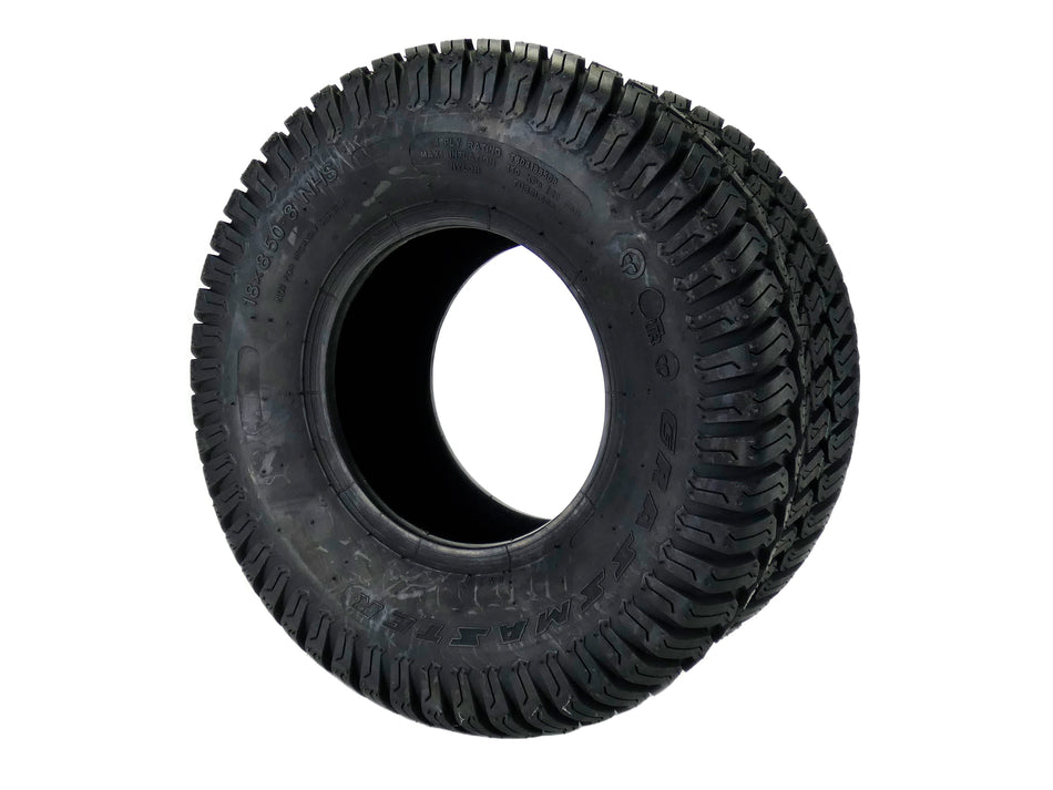 (1) OTR 18x8.50-8 Grassmaster Tire for Hustler Raptor 42" 52" Replaces 604267