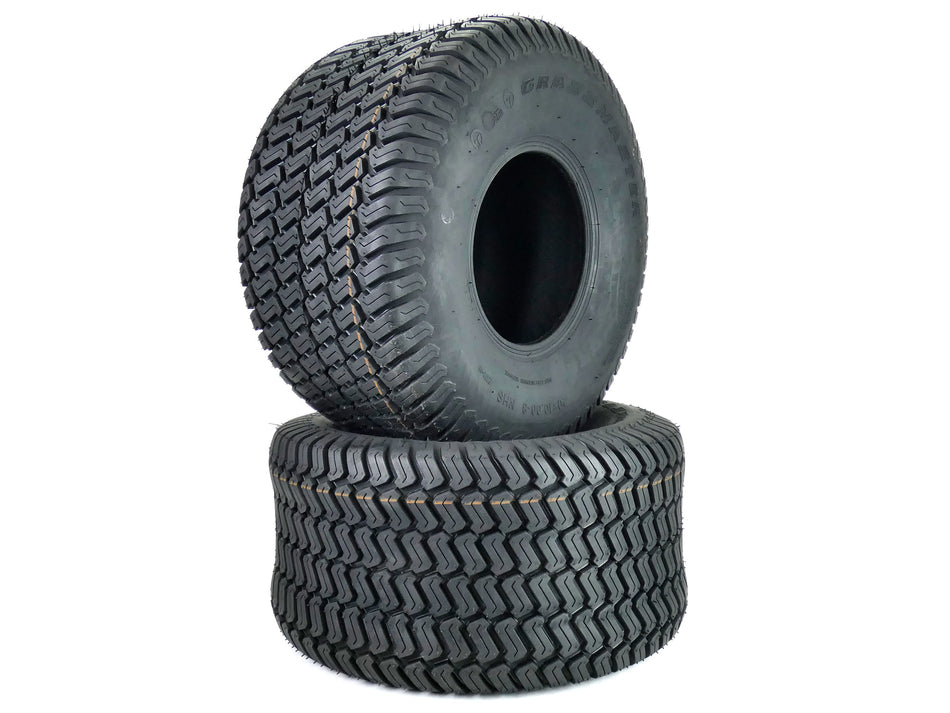 (2) OTR 20x10.00-8 Grassmaster 4 Ply Tires for Lawn Garden Tractor - Zero Turns