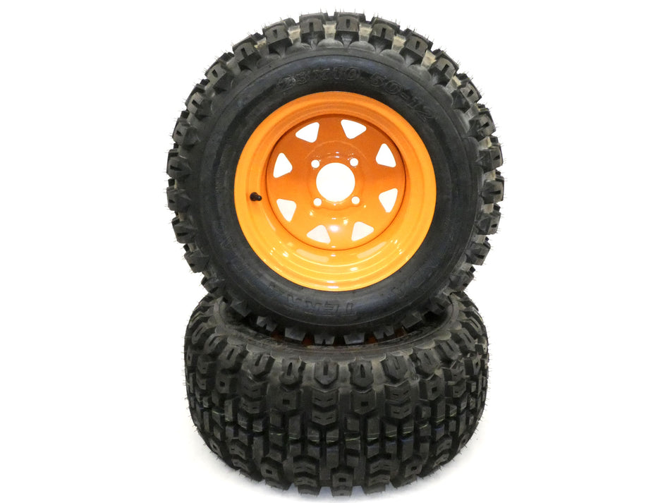 (2) All Terrain Tire Assemblies 23x10.50-12 Fits Scag Cougar Tiger Cub 52" 482413