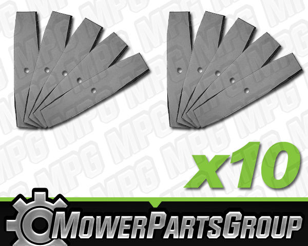 (10) 40-411 Angle Beveled Edger Blades 9" x 2" Fits Husqvarna LE359 LE309