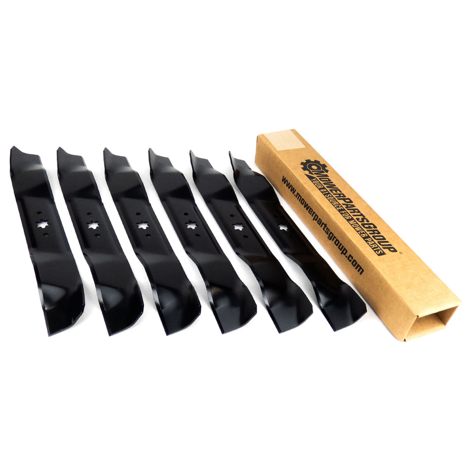 (6) Blades Compatible With MTD 38" CLT38G, 13A277KF897, 742-0610, 742-0610A, 942-0610A