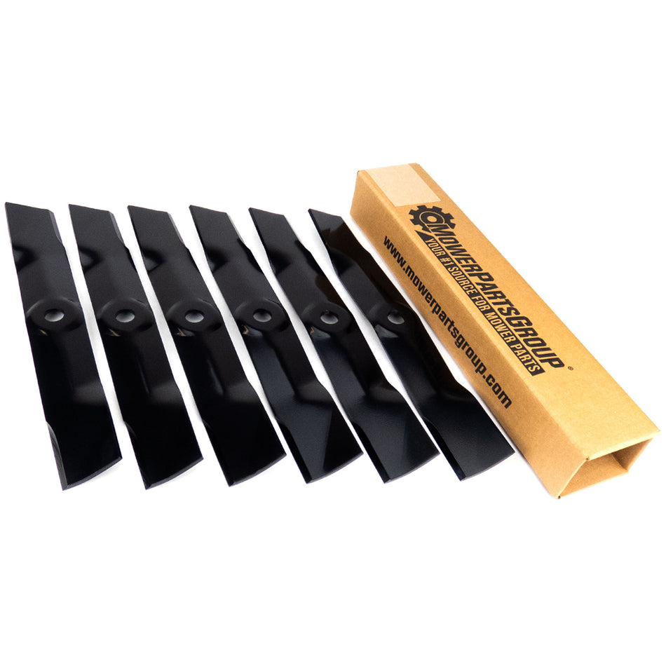 (6) Blades for John Deere GT, LX, & X Series 48" Decks M127500, M145476