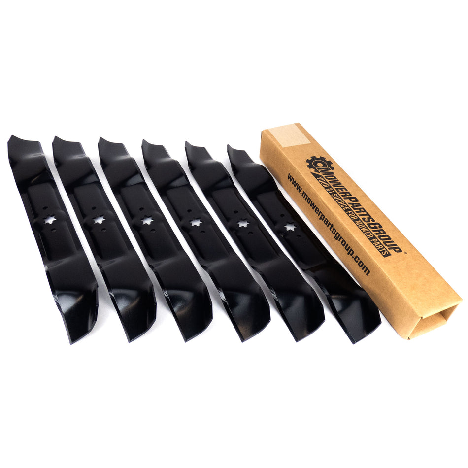 (6) Mulching Blades Compatible With MTD Cub Cadet Troy-Bilt 42" 742-0616 942-0616 742-04126