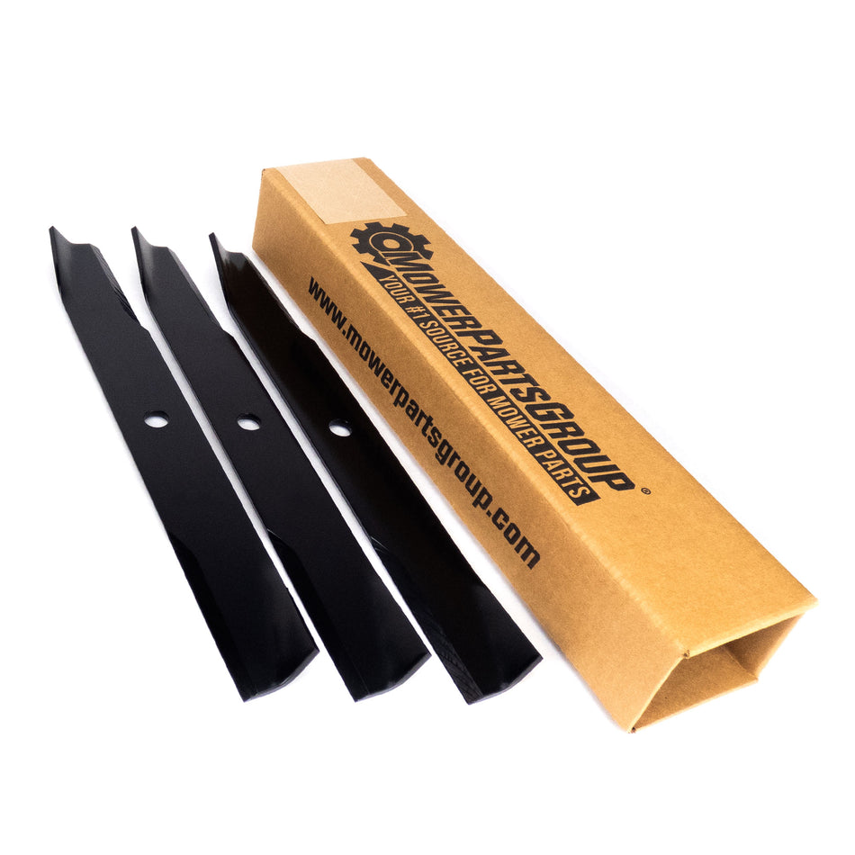 (3) Blades for 50" Cut Std. Decks Dixon & Gravely Pro 150, Pro 300, Pro 200, 539126276