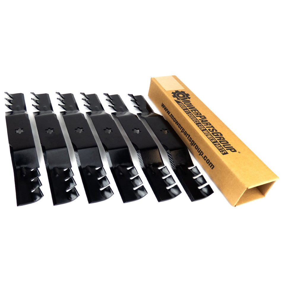 (6) Mulching Blades Compatible With Cub Cadet 50" 742-04053 942-04053-X